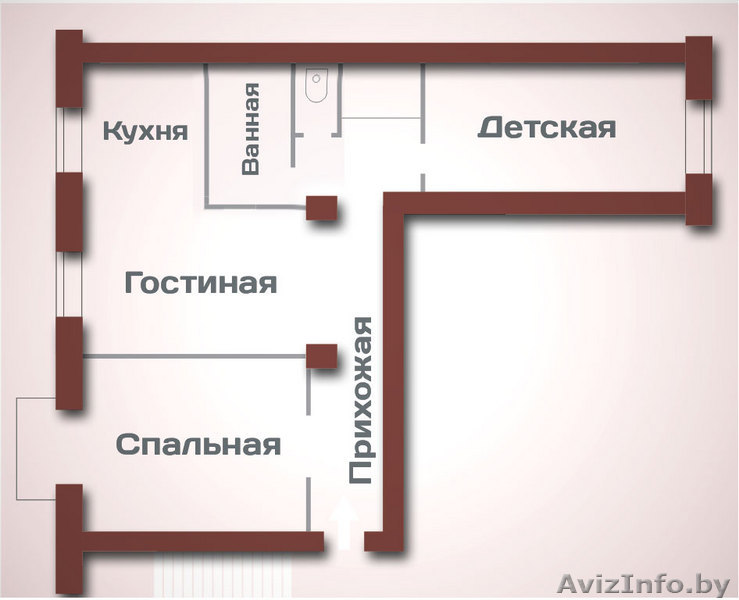 3-х комнатная квартира - Изображение #1, Объявление #23029