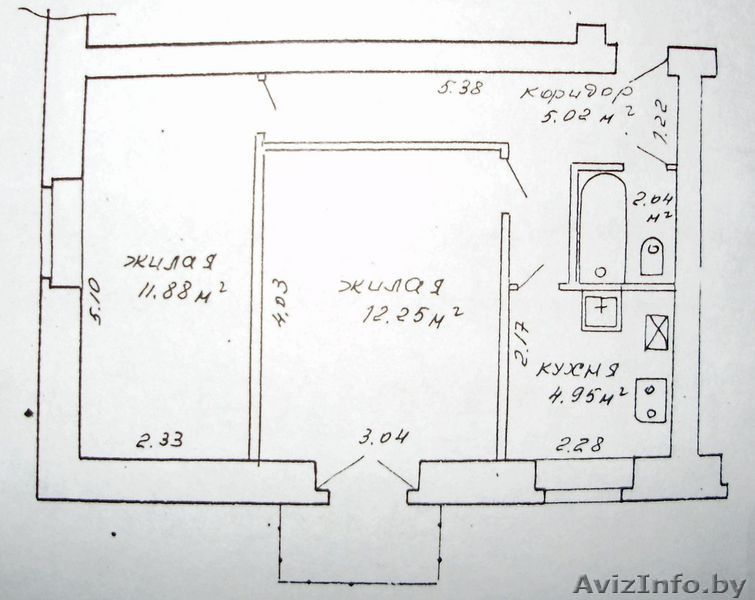 СРОЧНО ПРОДАМ 2-КОМНАТНУЮ КВАРТИРУ!!! 40000$ - Изображение #1, Объявление #56667