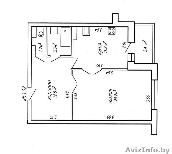 Продается просторная 1-комнатная квартира в элитной новостройке  - Изображение #1, Объявление #99924