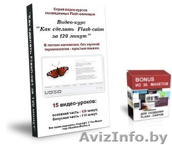 Уникальный видео урок по созданию своего флеш сайта - Изображение #1, Объявление #130873