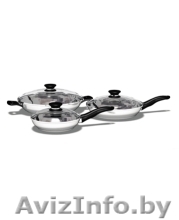 iCook ™ Набор посуды из стали с антипригарным покрытием 6 предметов - Изображение #1, Объявление #144613