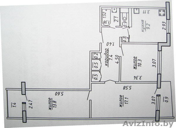 3-х комнатная квартира в Новополоцке - Изображение #1, Объявление #297141