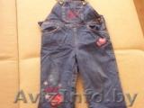 Комбинезон джинсовый для девочки на байке, рост 92, б\у. - Изображение #1, Объявление #387520