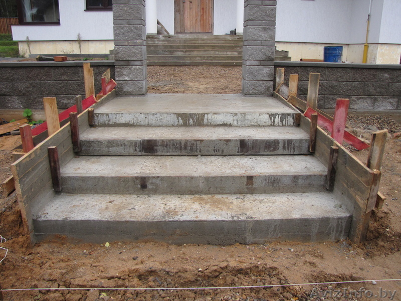 строительство бетонных лестниц, маршей для домов и дач - Изображение #1, Объявление #451832