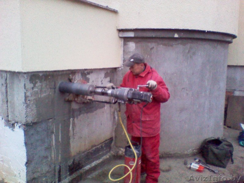 Алмазное сверление отверстий  . Алмазная резка бетона, ФБС ,ЖБИ, монол - Изображение #1, Объявление #548803