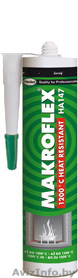 Огнеупорный Силикатный Герметик "Макрофлекс НА147" черный (300 мл) - Изображение #1, Объявление #576851