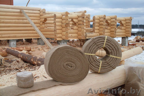 межвенцовый утеплитель уплотнитель джут лен для деревянного дома бани - Изображение #1, Объявление #584976