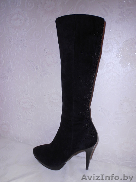 замшевые женские  сапоги весна-осень - Изображение #1, Объявление #575675