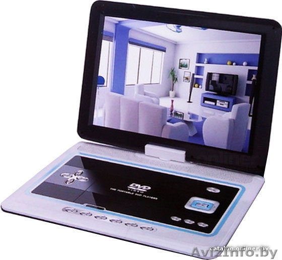 Портативный DVD-плеер Pioneer-1165 экран 15.6" + ТВ тюнер,черный,новый  - Изображение #1, Объявление #713305