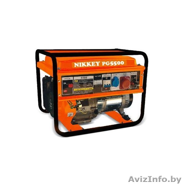 Генератор / миниэлектростанция / бензогенератор NIKKEY PG5500 (12V-220V-380V Эле - Изображение #1, Объявление #753609