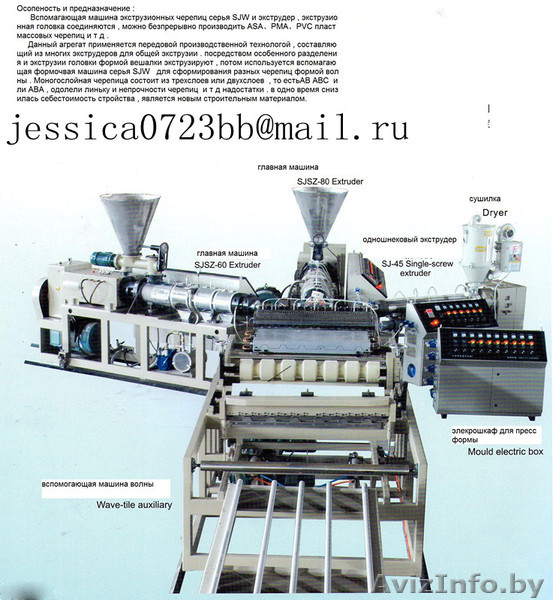Линия для производства шифера ПВХ - Изображение #1, Объявление #812769