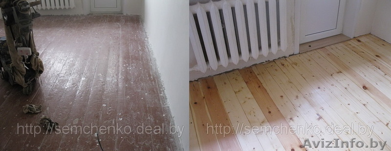 снятие краски с дощатых полов - Изображение #1, Объявление #99256