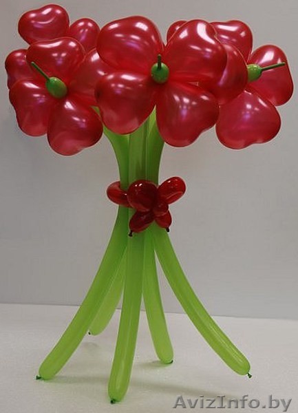 Изготовление букетов цветов из воздушных шаров. Марьина Горка - Изображение #1, Объявление #860058