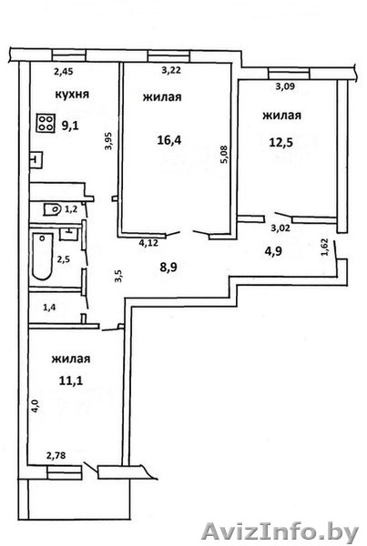 просторная квартира в Столбцах - Изображение #1, Объявление #907681