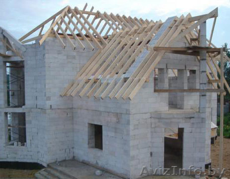 Кладка газосиликатных блоков, кирпичная кладка. - Изображение #1, Объявление #915459