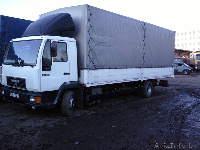  Грузоперевозки MAN 5-7т.45куб.м.ТЕНТ   +375293801855  - Изображение #1, Объявление #909385