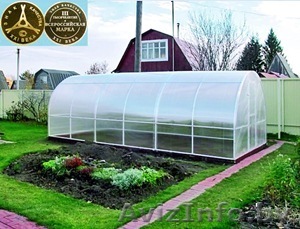 Сверхпрочная теплица «Сибирская» 4x3x2 (Комплект: каркас+ПОЛИКАРБОНАТ - Изображение #1, Объявление #1011111