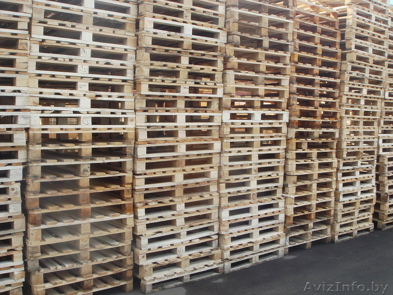 поддоны деревянные б/у 1200х800 1200х1000 - Изображение #1, Объявление #1019657