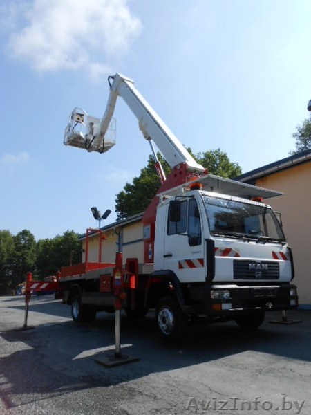 Аренда автовышки 18м, 22.5м, 28м, 32м OOO"ОвираТехника" - Изображение #1, Объявление #1037764