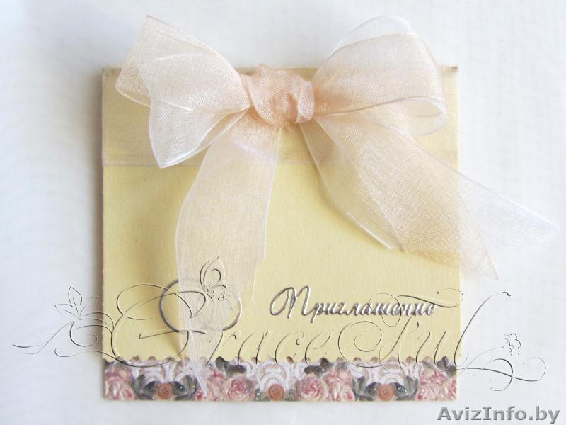 Свадебные пригласительные «Виола» пригласительные на Свадьбу ручной работы - Изображение #1, Объявление #1105833