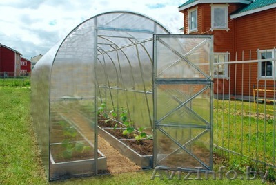 ТЕПЛИЦА сверхпрочная "Сибирская" 4*3*2 комплект (каркас + поликарбонат) - Изображение #1, Объявление #1138900