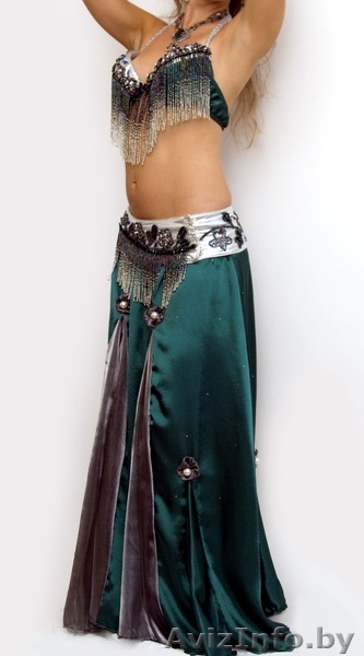 Костюм для танца живота (темно-зеленый) - Изображение #1, Объявление #1200265