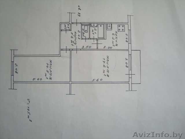 Продается комната (1/2 доли) в 2х комнатной квартире. - Изображение #1, Объявление #1259164