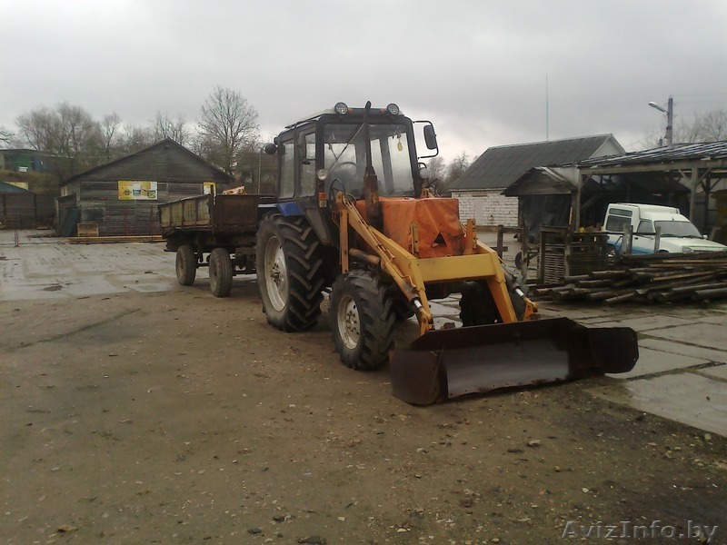 Трактор мтз-82 сприцепом и ковшом - Изображение #1, Объявление #1283687