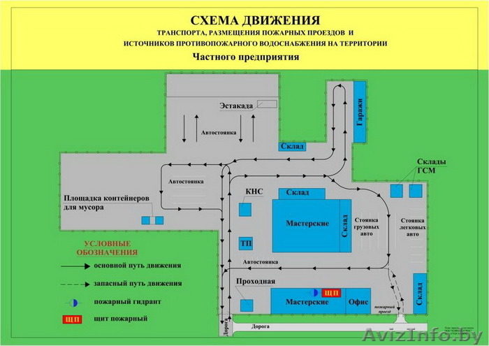 Изготовление схем движения транспорта по территории  - Изображение #1, Объявление #1300408