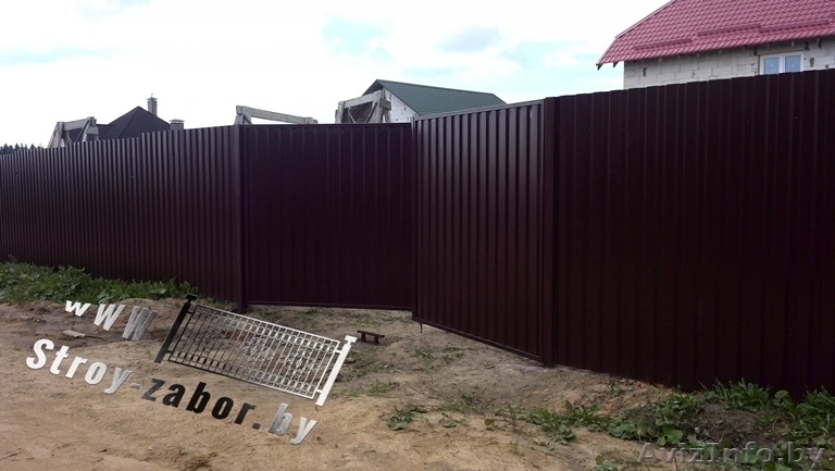 Купить металлопрофильный забор от Декор-Эрия Плюс. Установка под ключ в Минске,  - Изображение #1, Объявление #1320322