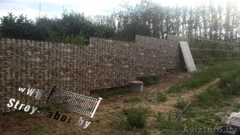 Купить забор из металлопрофиля по доступным ценам. По Минску, Молодечно и област - Изображение #1, Объявление #1332147