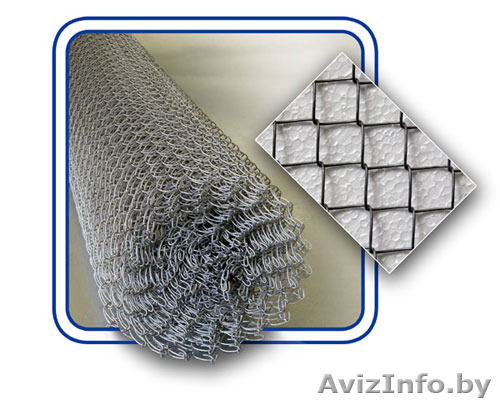 Сетка - рабица оцинкованная  рулонами по 10 метров - Изображение #1, Объявление #1345977