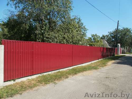 Купить забор из металлопрофиля в Минске - Изображение #1, Объявление #1345274