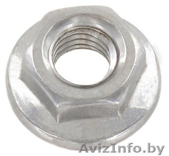 Гайка DIN 6923, шестигранная с фланцем; сталь А2, М6, М8, М10 - Изображение #1, Объявление #1354897