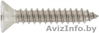 Саморез DIN 7982, с потайной головкой, острый, сталь А2 - Изображение #1, Объявление #1354864