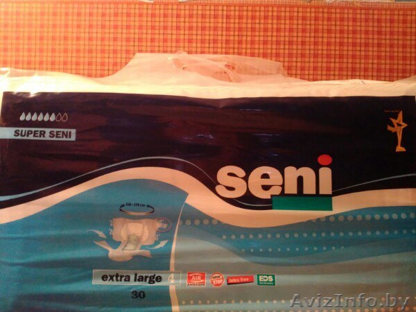 Памперсы для взрослых Супер Сени Seni - Изображение #1, Объявление #1362409