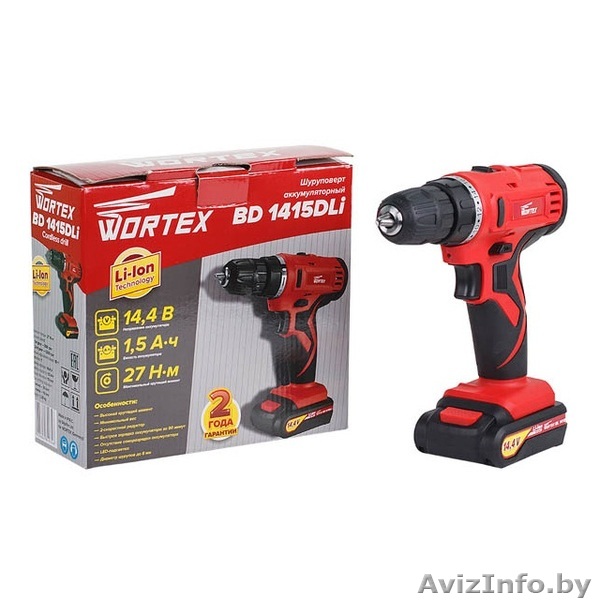 Продам  аккумуляторный шуруповерт WORTEX BD 1415 в коробке - Изображение #1, Объявление #1405217
