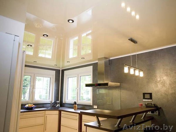 Натяжной потолок в кухню - Изображение #1, Объявление #1423979