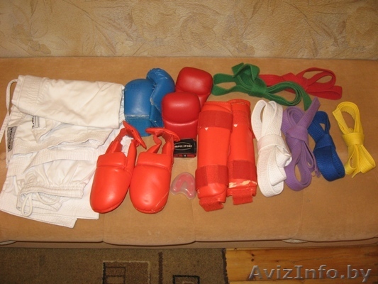 Кимано, накладки, футы, комплект поясов, капа БУ (каратэ) - Изображение #1, Объявление #1409637