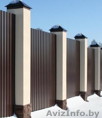 Забор из металлопрофиля под ключ (минск, минская обл.) - Изображение #1, Объявление #1457623