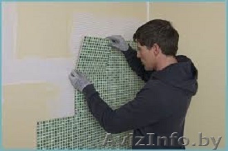 Облицовка плиткой.  Штукатурка.  Конструкции из гипсокартона. - Изображение #1, Объявление #1449826