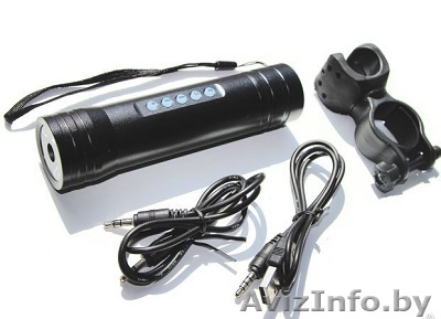 Велосипедный фонарик с радио мр3 плеером встроенным днамиком 3 ват  и креплением - Изображение #1, Объявление #1453950