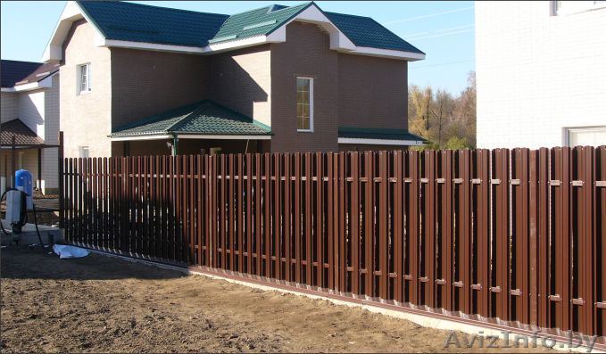 Забор из евроштакетника под ключ в Минске. - Изображение #1, Объявление #1467976