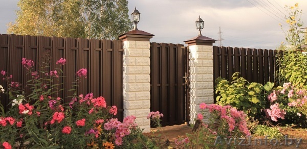 Заборы из металлического штакетника минск цена - Изображение #1, Объявление #1460211