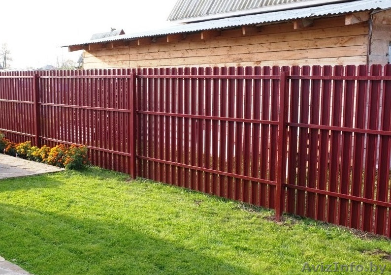 Стоимость забора из евроштакетника от 28 дол под ключ - Изображение #1, Объявление #1470048