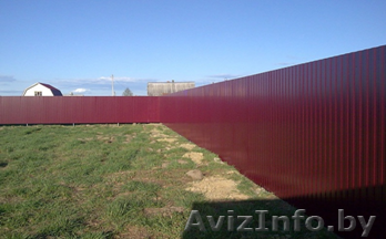 Забор из профнастила под ключ стоимость работ от  - Изображение #1, Объявление #1462083