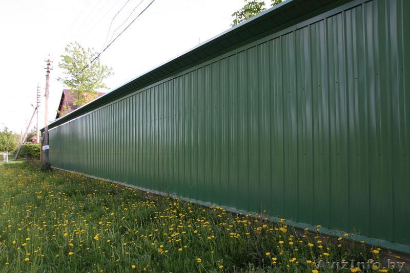 Строительство забора из профнастила в Минске Строительство забора включает в себ - Изображение #1, Объявление #1462087