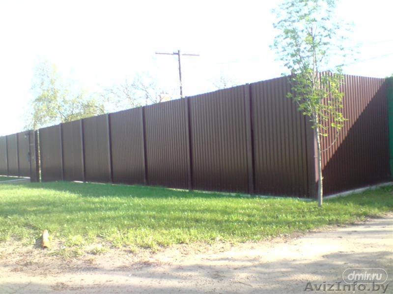 Стоимость установки забора из металлопрофиля от 8 дол - Изображение #1, Объявление #1470051