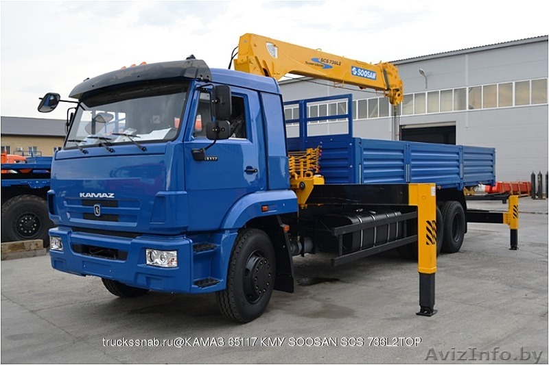 Продаётся кран манипулятор SOOSAN SCS-876L на базе КАМАЗ 65117 - Изображение #1, Объявление #1472429