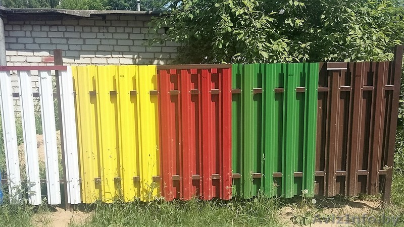 Штакетник из оцинкованной стали с 2 сторонним покрытием RAL-любой цвет - Изображение #1, Объявление #1462856